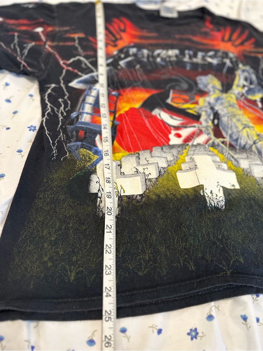 VTG ‘91 Metallica Sz:XL Brockum AOP First Five Albums Single Stitch Band Tee. - Picture 4 of 16